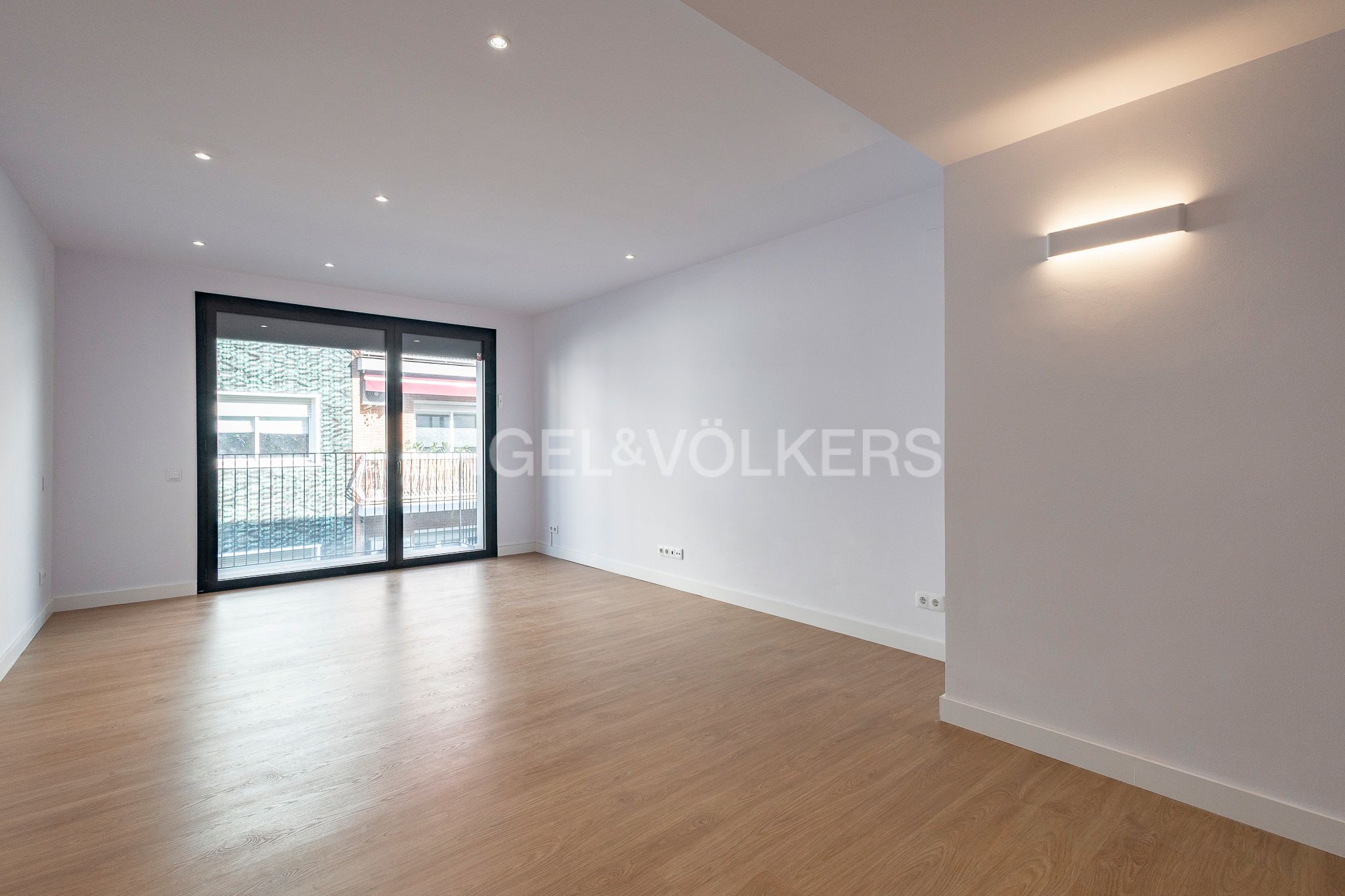 Sala d'estar de Apartament de lloguer en  Barcelona Capital amb Aire condicionat, Calefacció i Parquet