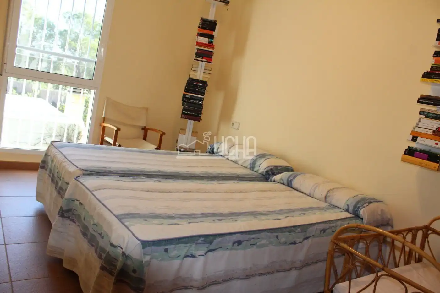 Habitación de Casa adosada de alquiler en Bétera con Aire acondicionado, Calefacción y Jardín privado