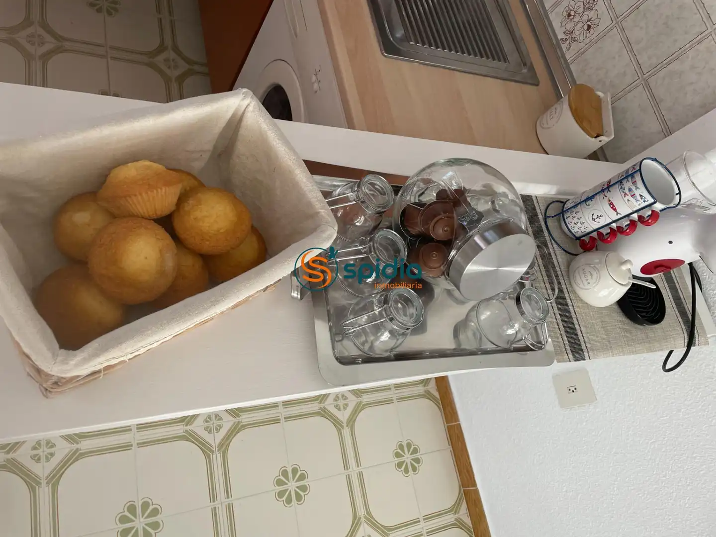 Cocina de Apartamento de alquiler en Águilas con Balcón
