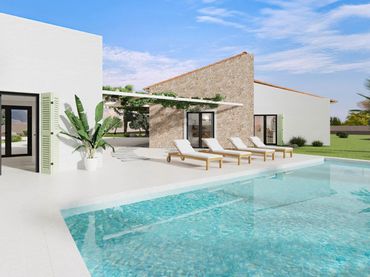 Maison rustique avec piscine à vendre à Marratxinet