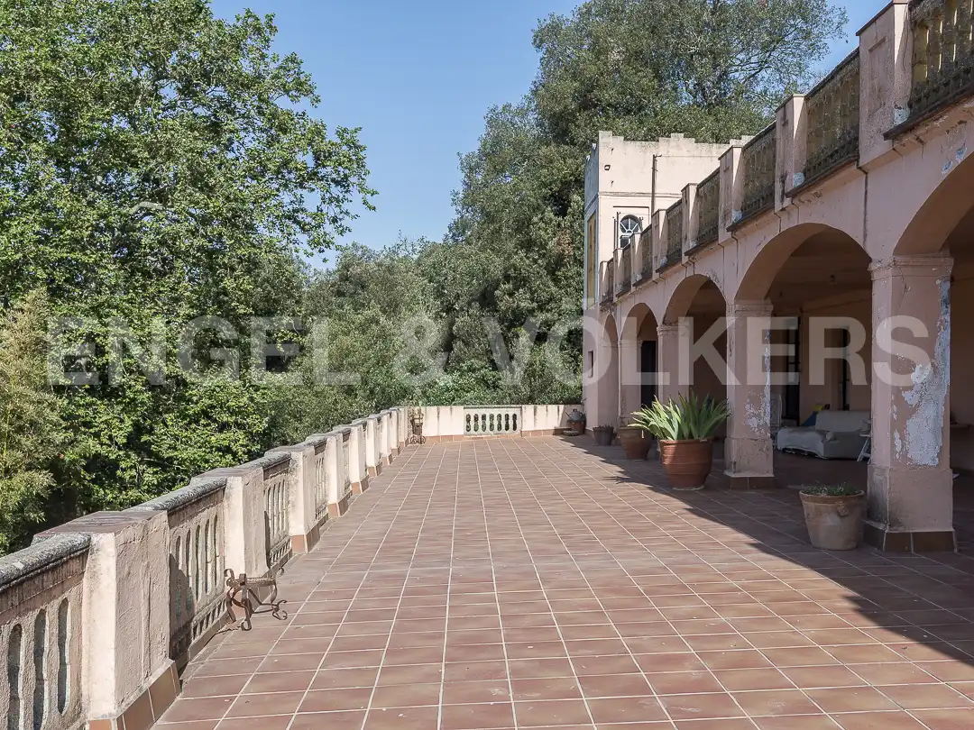 Terrasse von Country house zum Verkauf in Sant Celoni mit Heizung, Terrasse und Schwimmbad