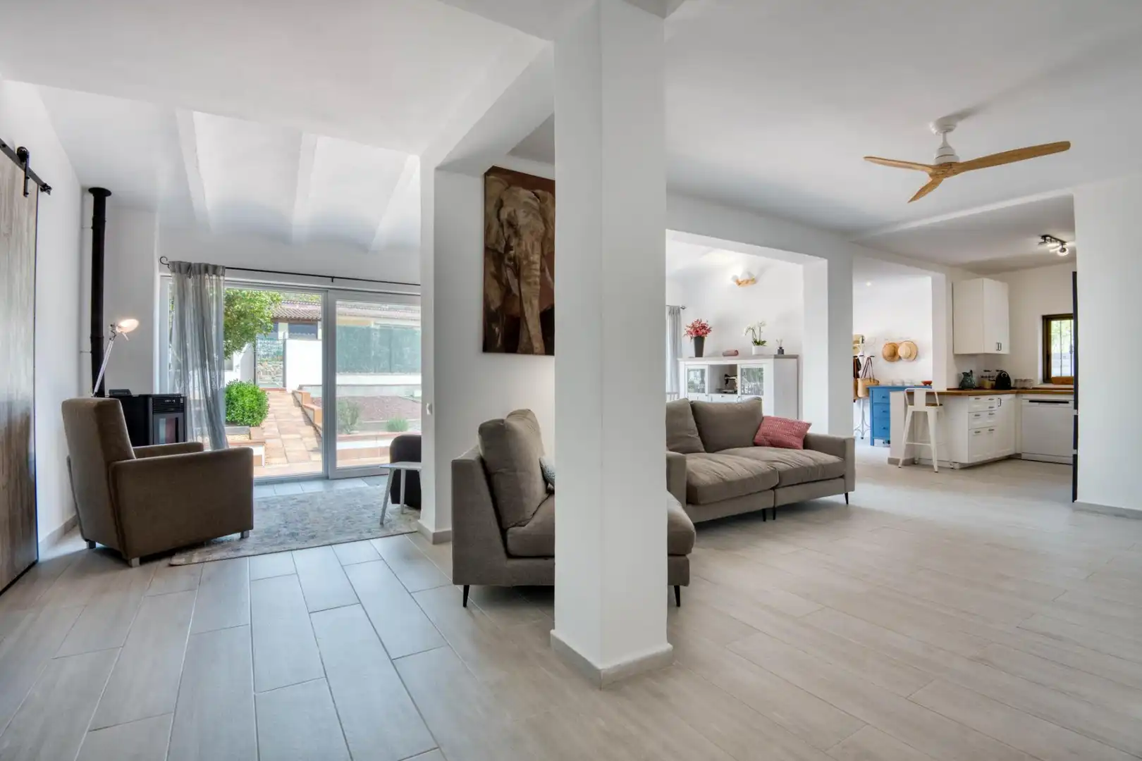 Sala d'estar de Casa o xalet en venda en Santa Cristina d'Aro amb Calefacció, Terrassa i Piscina