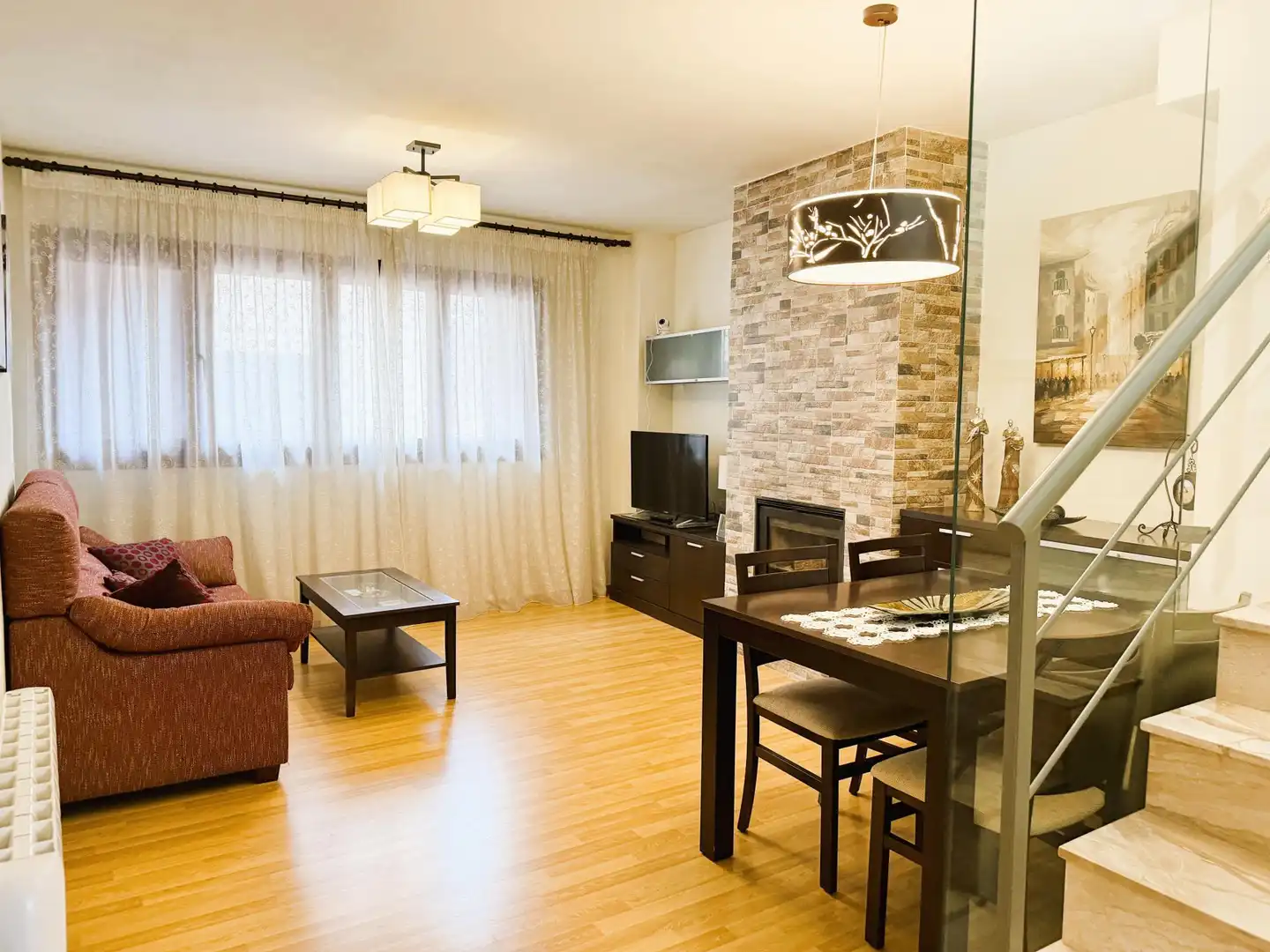 Sala de estar de Piso en venta en Bagà con Calefacción, Amueblado y Horno