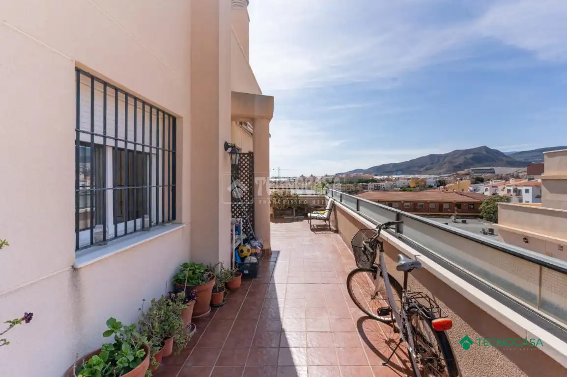 Terrace of Attic for sale in Roquetas de Mar  with Air Conditioner, Terrace and Community pool
