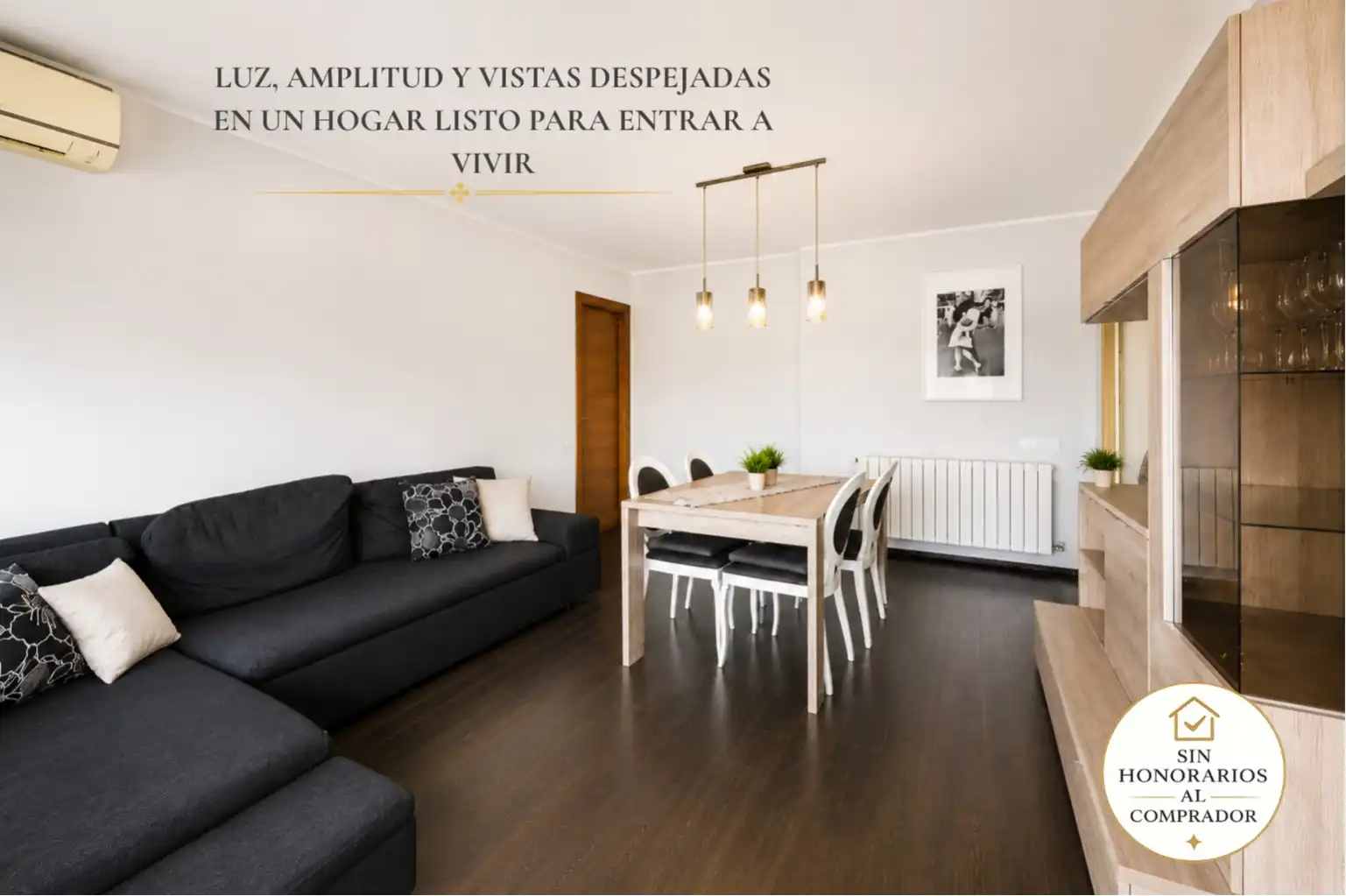 Sala de estar de Piso en venta en Terrassa con Aire acondicionado, Calefacción y Trastero