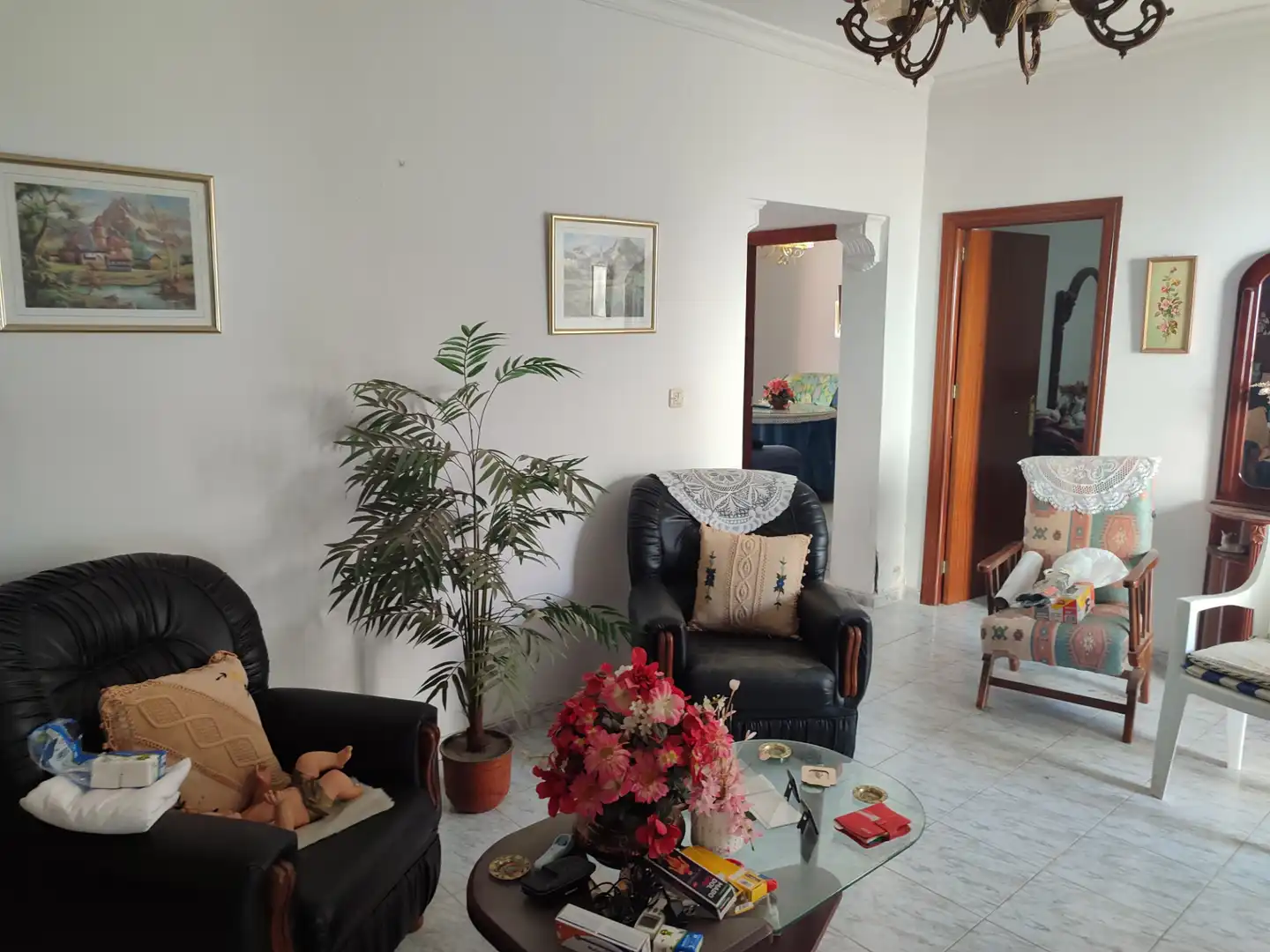 Sala de estar de Casa o chalet en venta en Utrera con Aire acondicionado, Terraza y Amueblado