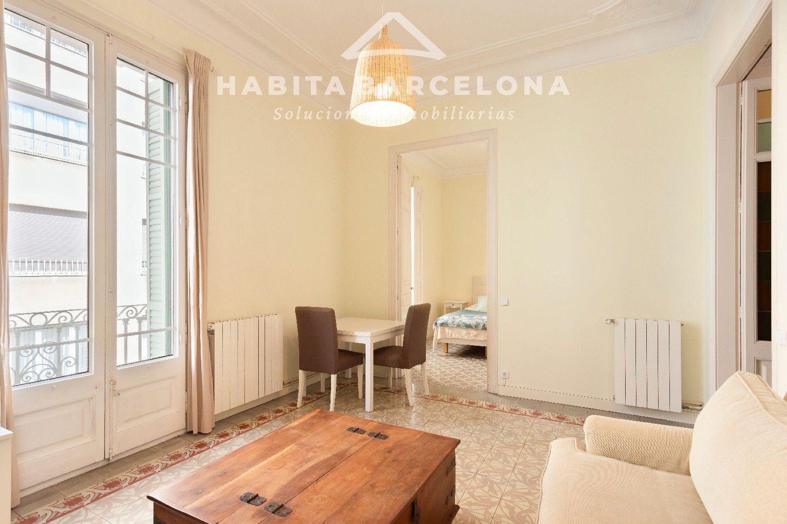 Bedroom of Flat for sale in  Barcelona Capital  with Heating, Furnished and Oven