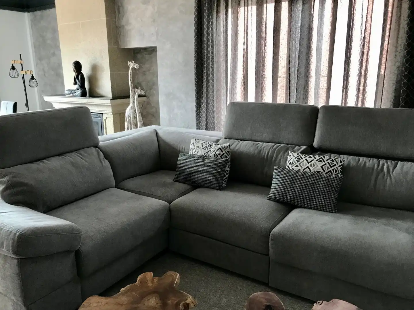 Sala de estar de Casa o chalet en venta en Ribeira con Calefacción, Piscina y Amueblado