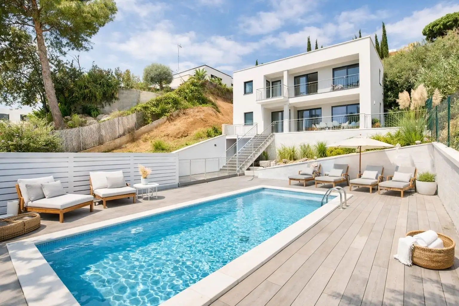 Swimming pool of Houses for sale in Calella  with Air Conditioner, Private garden and Terrace