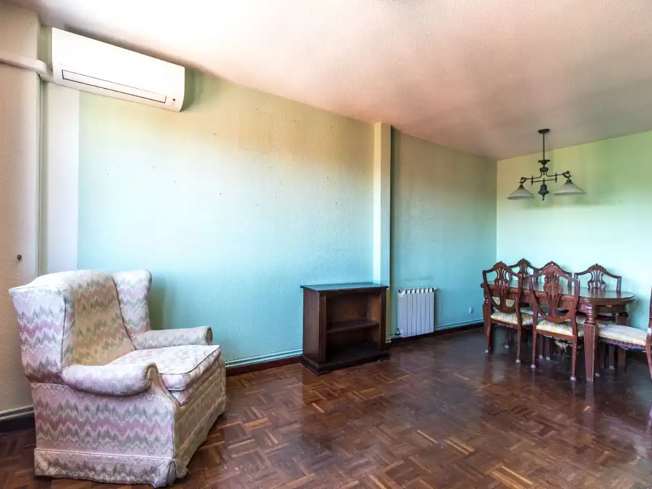Sala de estar de Piso en venta en Madrid con Aire acondicionado, Jardín privado y Parquet