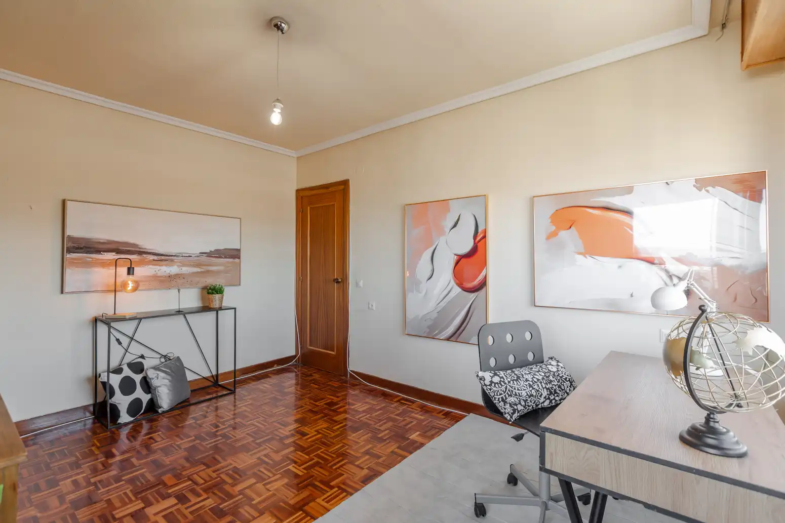Sala de estar de Ático en venta en  Pamplona / Iruña con Parquet y Terraza