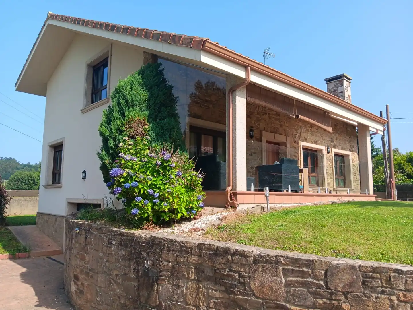 Exterior view of Houses for sale in Abegondo  with Heating, Private garden and Parquet flooring