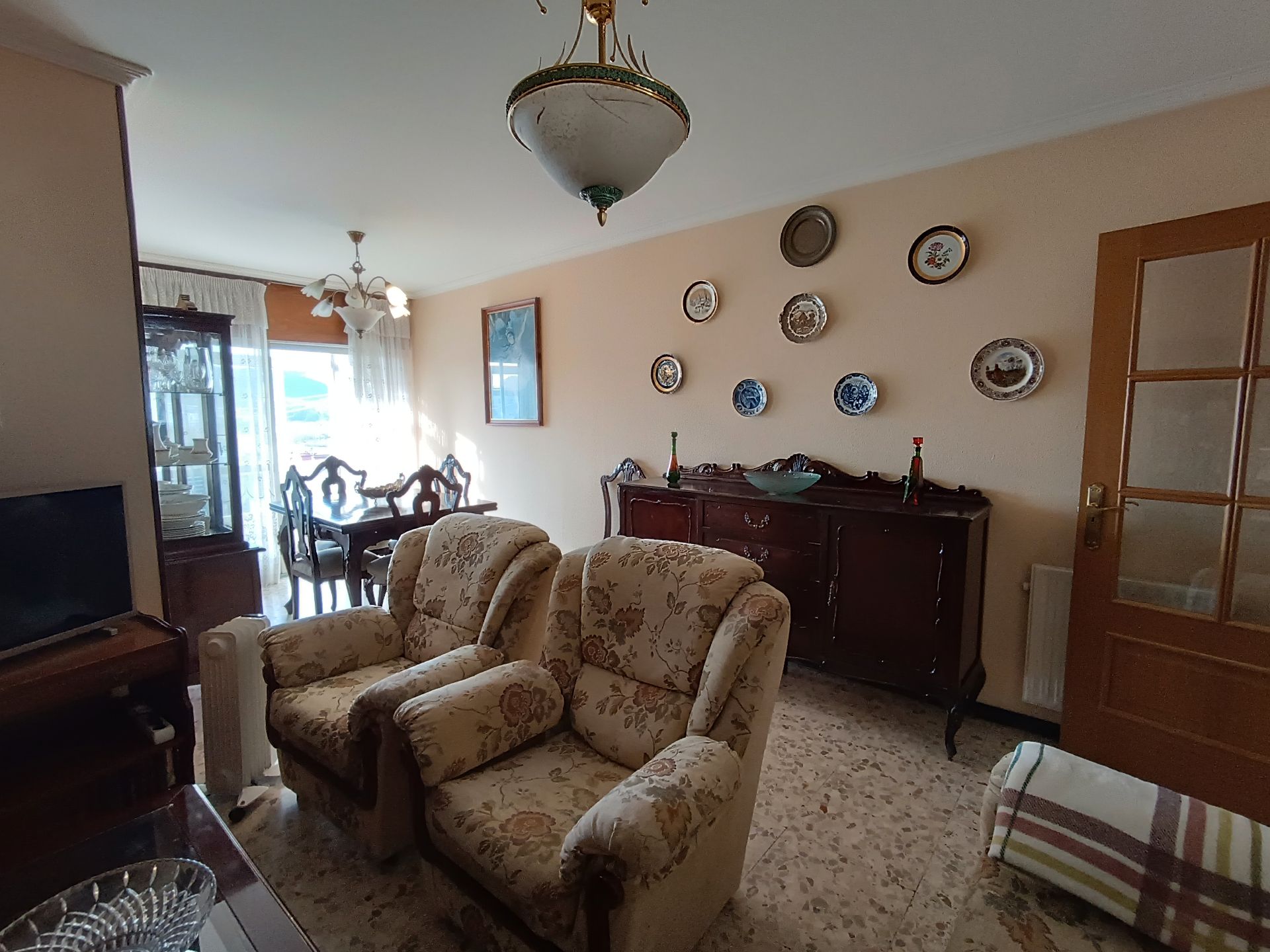 Sala de estar de Piso en venta en Pontevedra Capital  con Calefacción, Parquet y Horno