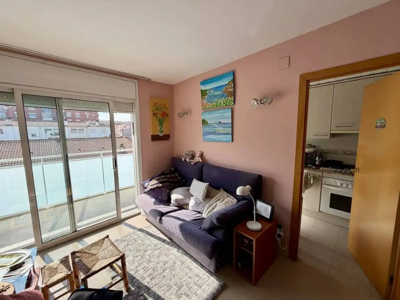 Wohnzimmer von Wohnung zum Verkauf in Rubí mit Balkon