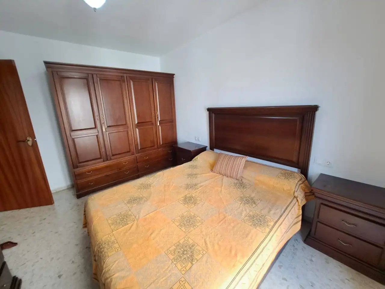 Schlafzimmer von Wohnung zur Miete in Málaga mit Klimaanlage, Terrasse und Möbliert