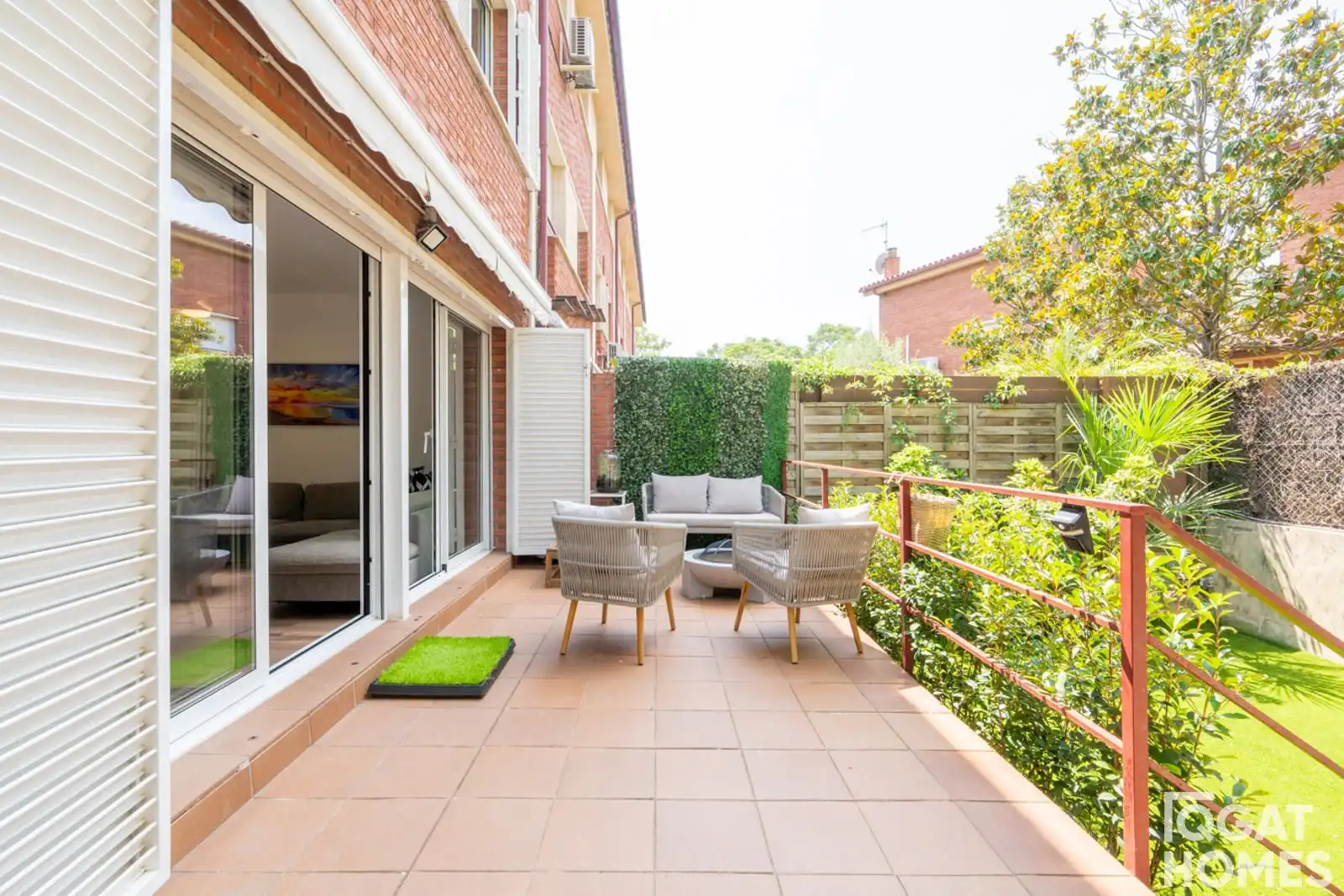Terraza de Casa adosada en venta en Sant Cugat del Vallès con Aire acondicionado, Calefacción y Trastero