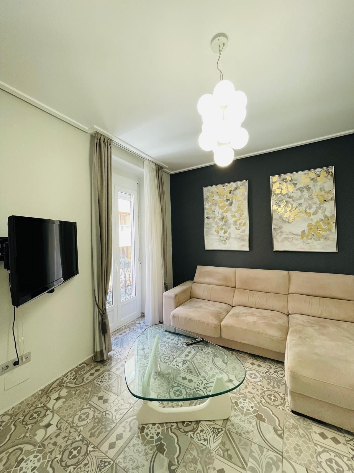 Sala d'estar de Pis de lloguer en Alicante / Alacant amb Aire condicionat, Calefacció i Balcó