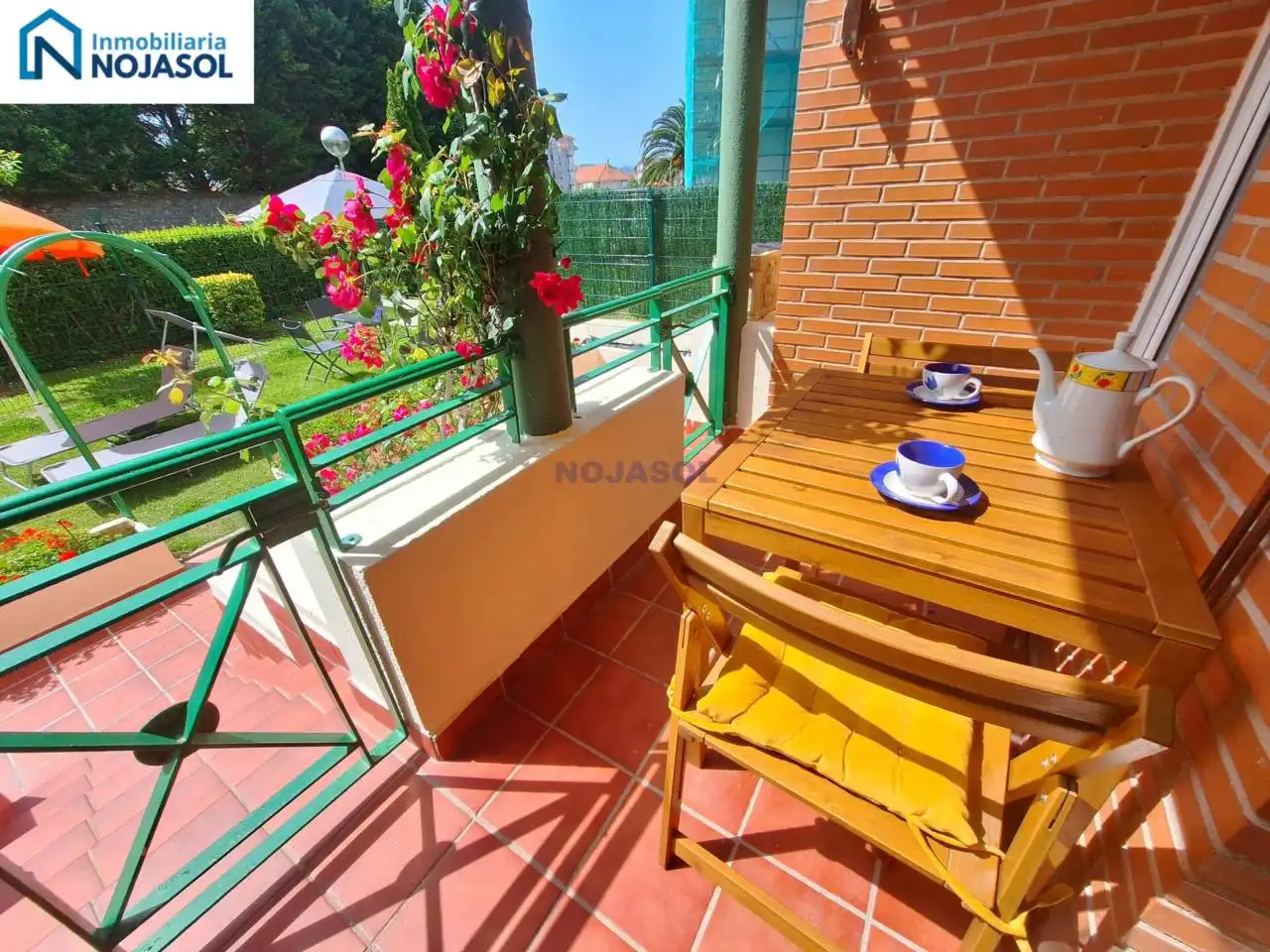 Terrace of Apartments for rent in Noja  with Heating, Private garden and Terrace