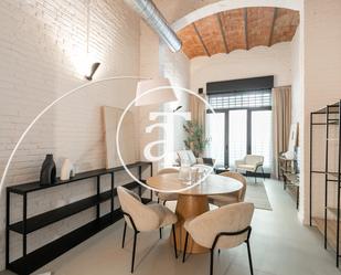 Dining room of Flat to rent in  Barcelona Capital  with Air Conditioner, Heating and Terrace