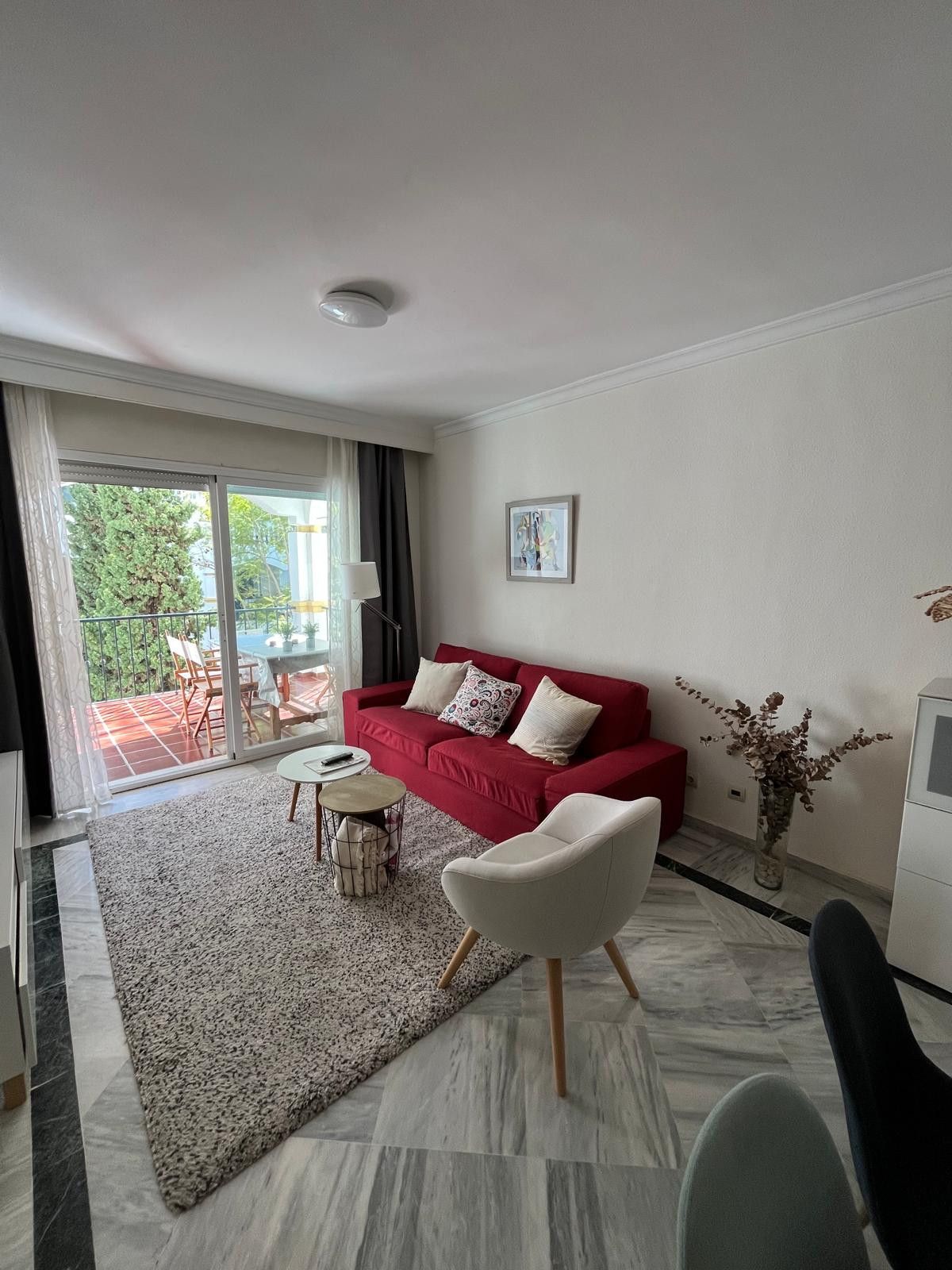 Living room of Apartment to rent in Marbella  with Air Conditioner, Heating and Terrace