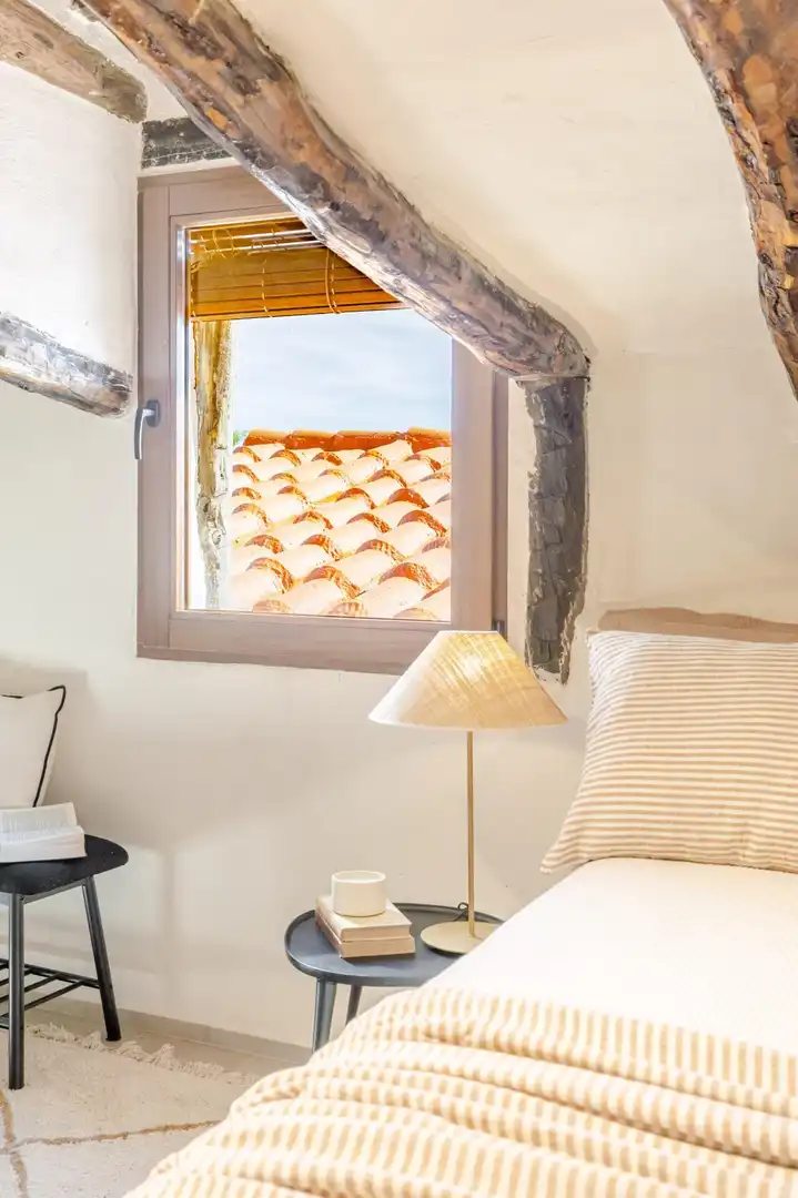 Habitación de Finca rústica en venta en Venta del Moro con Jardín privado, Terraza y Amueblado