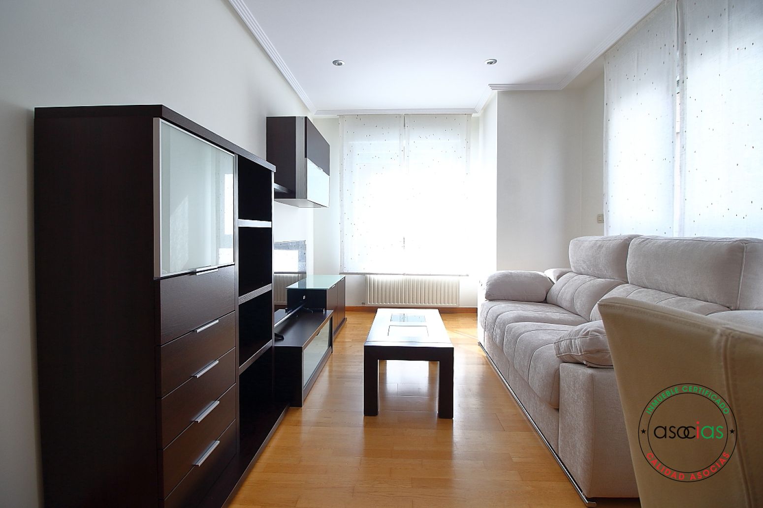 Wohnzimmer von Wohnung zum Verkauf in Gijón  mit Heizung, Parkett und Abstellraum