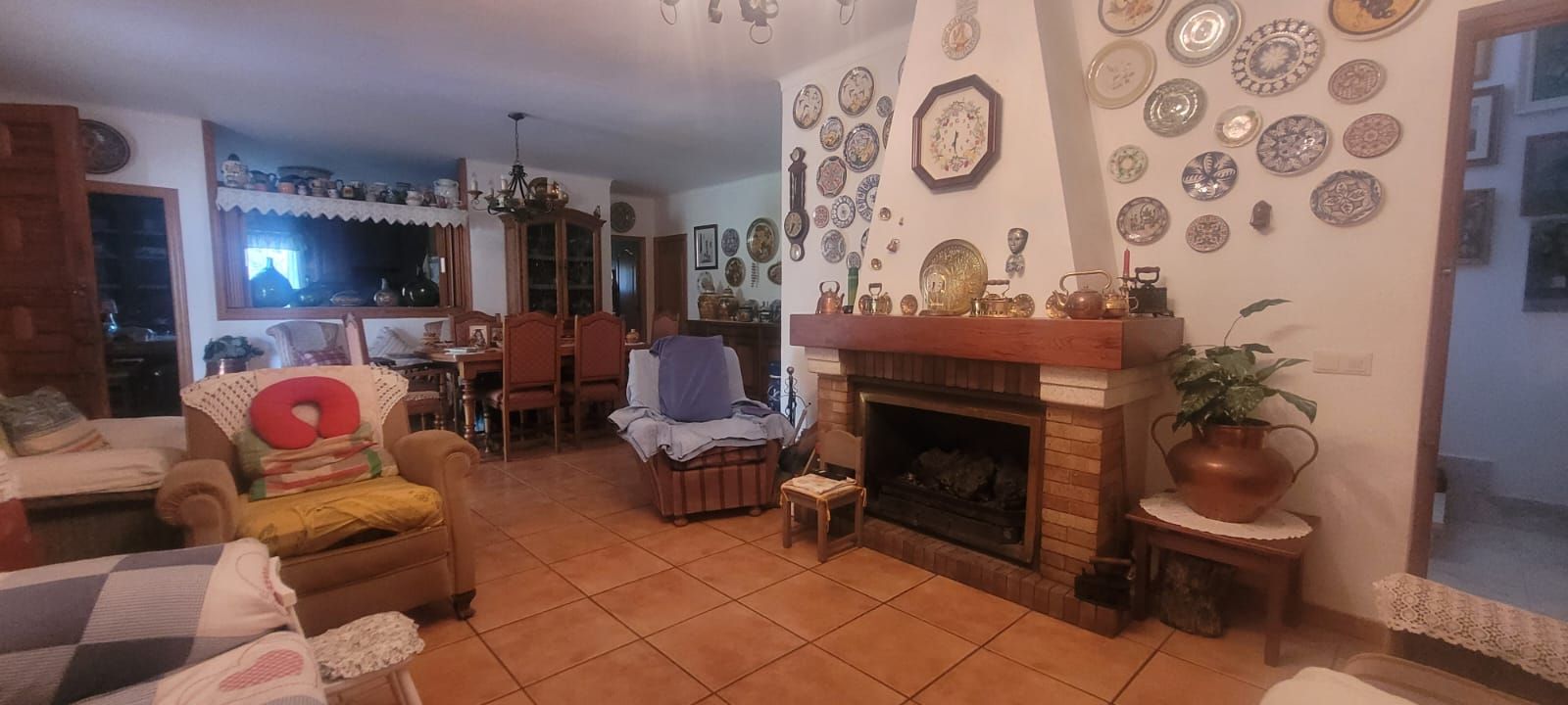 Sala de estar de Finca rústica en venta en Algaida con Jardín privado y Piscina