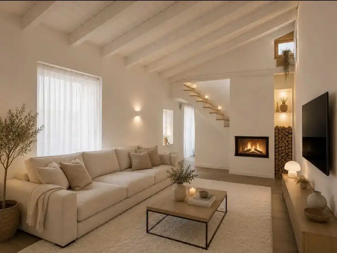 Sala de estar de Casa adosada en venta en Alzira con Aire acondicionado, Amueblado y Balcón
