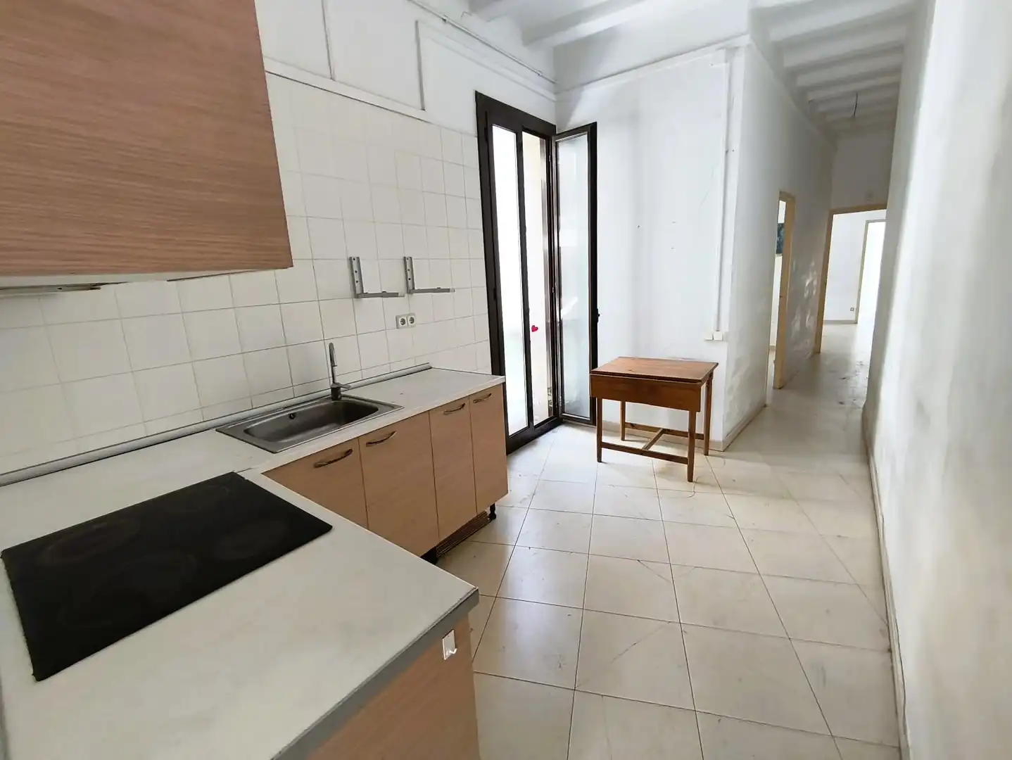 Kitchen of Flat for sale in Barcelona  with Parquet flooring, Terrace and Balcony