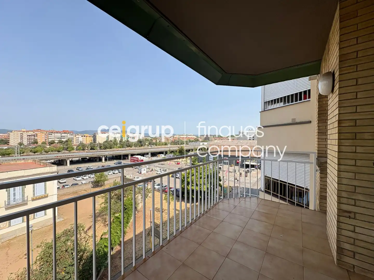 Balcony of Flat for rent in Girona  with Heating and Furnished