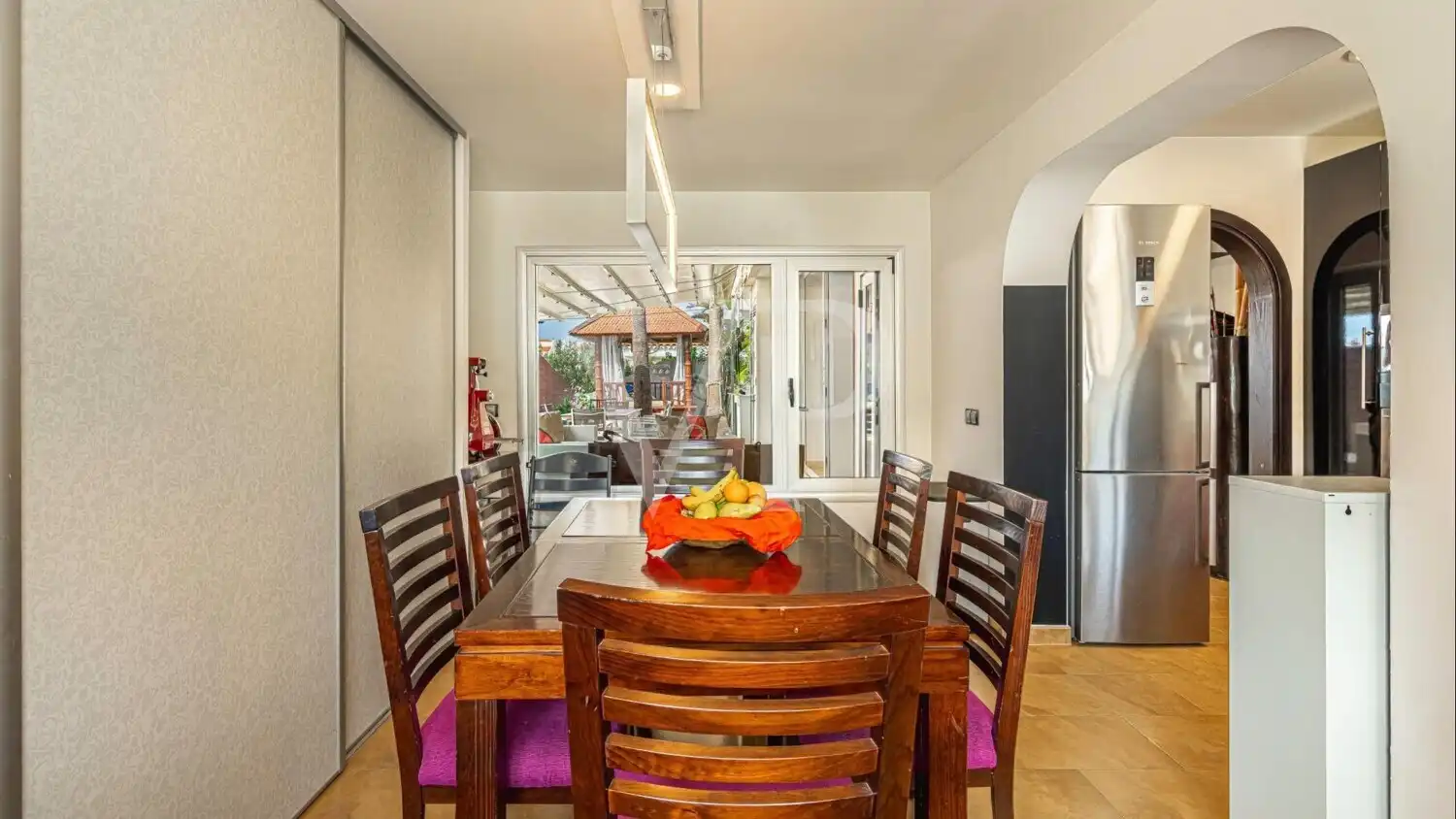 Dining room of Houses for sale in Arona  with Air Conditioner, Parquet flooring and Terrace