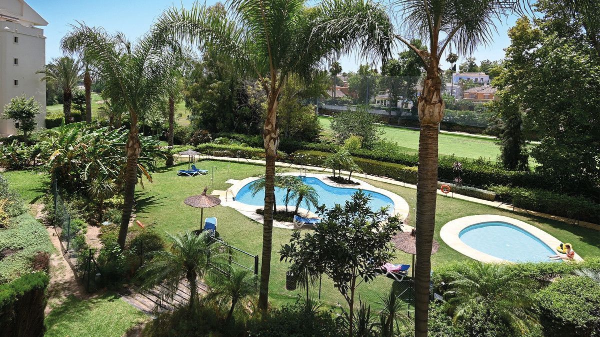 Jardín de Apartamento de alquiler en Marbella con Aire acondicionado, Calefacción y Terraza