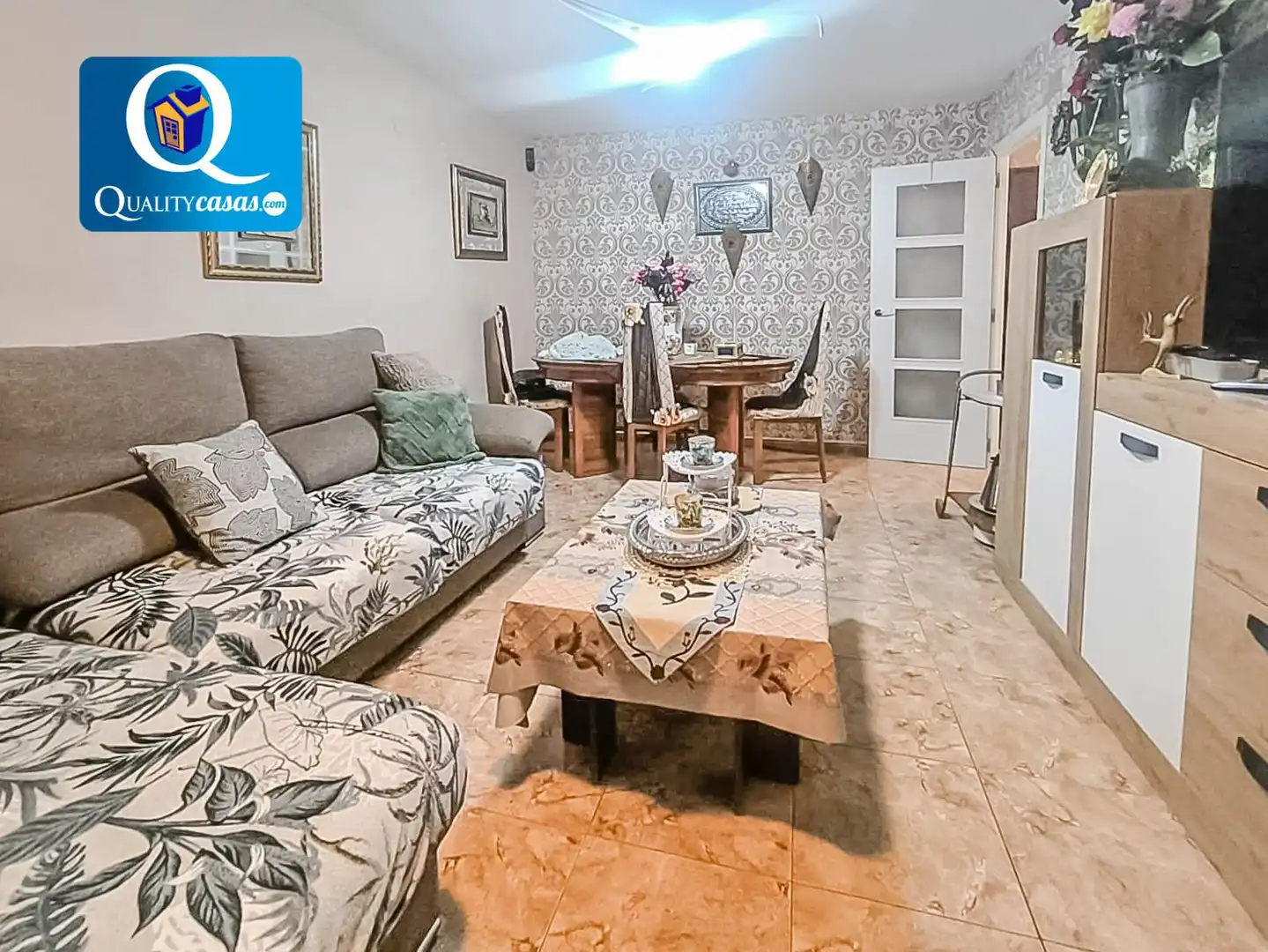 Sala de estar de Apartamento en venta en Alicante / Alacant con Aire acondicionado, Calefacción y Balcón