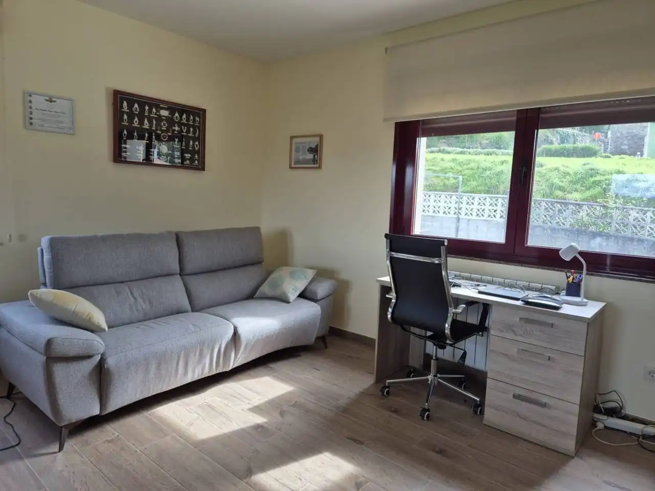 Sala de estar de Casa o chalet de alquiler en Vilasantar con Jardín privado