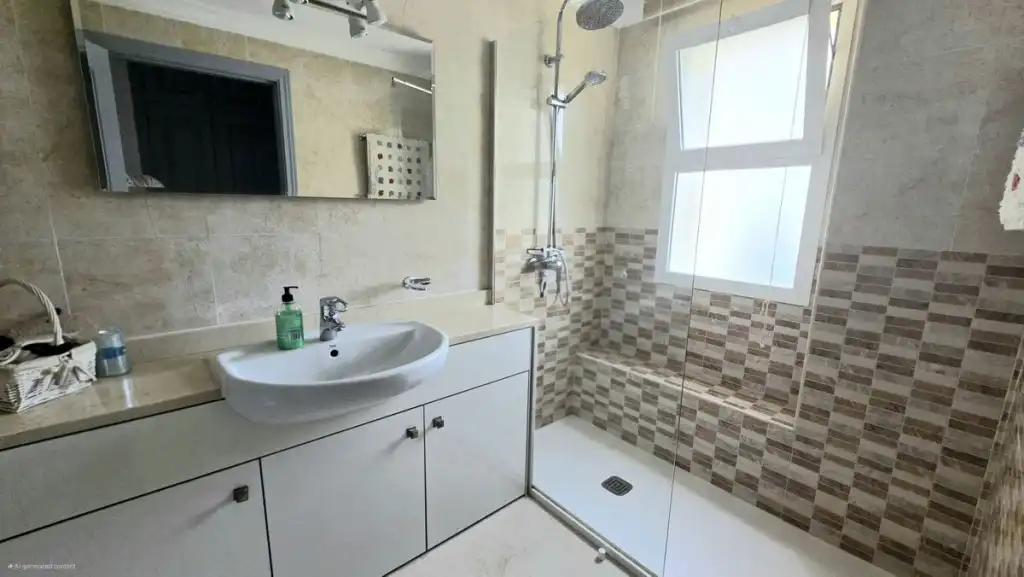 Badezimmer von Wohnungen zum Verkauf in Mijas mit Klimaanlage, Terrasse und Schwimmbad