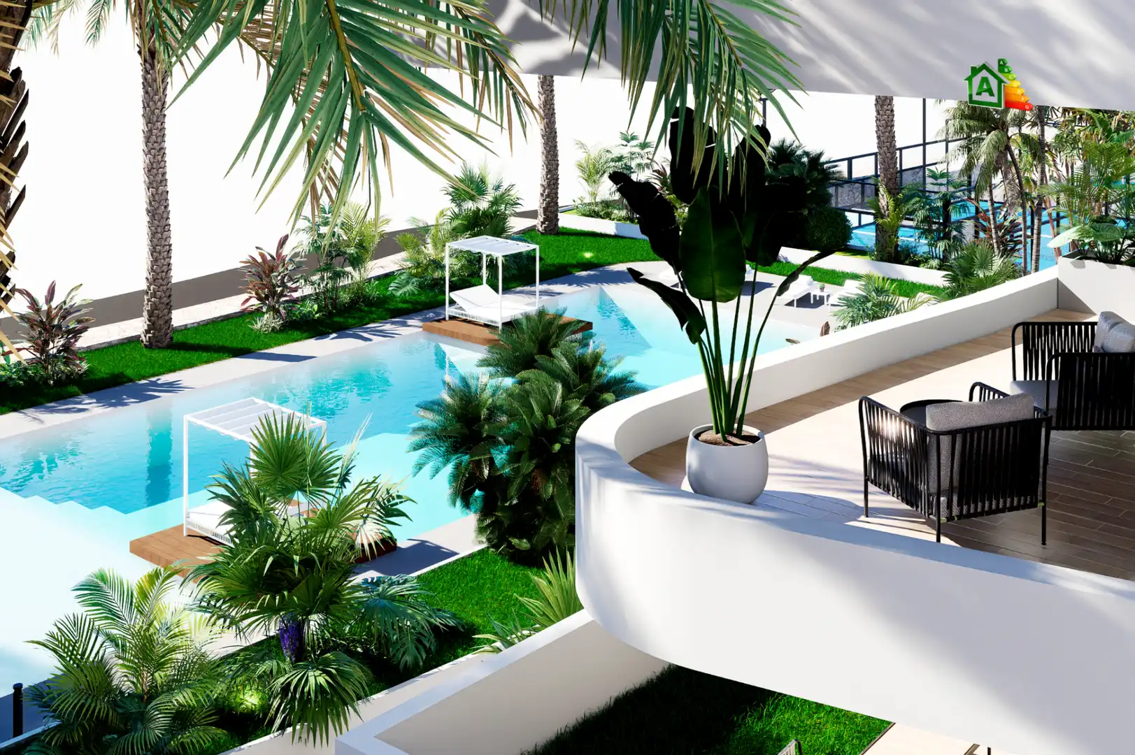 Attico di nuova costruzione con piscina in vendita a Polígono Alfarella.Sector 13 60, imagen 2