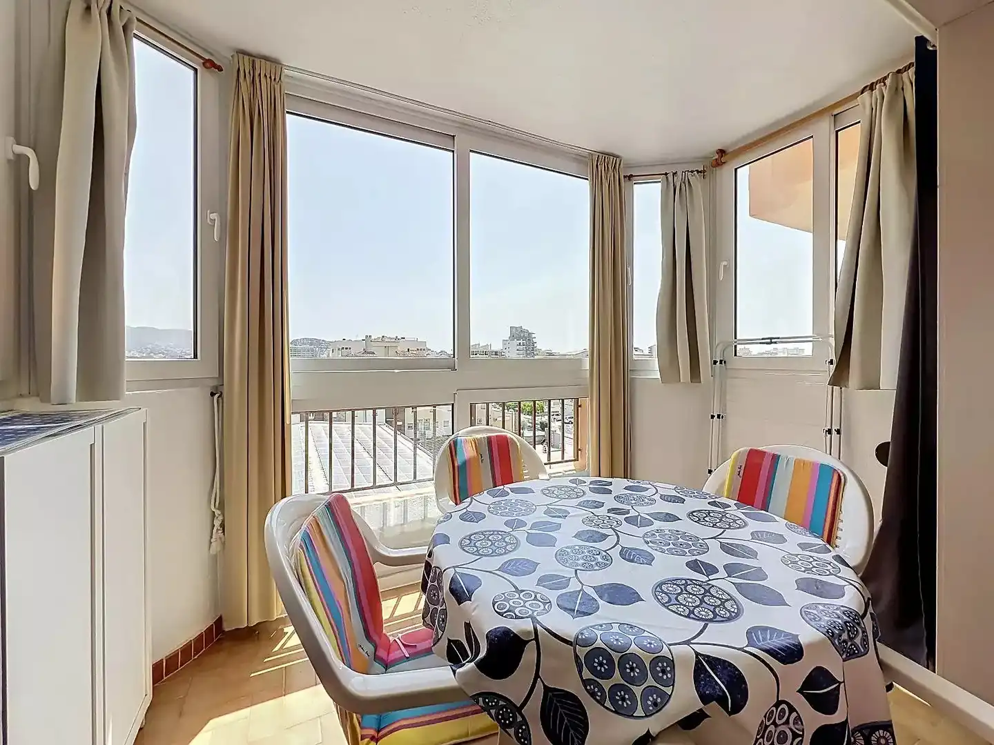 Balcony of Flat for sale in Roses  with Furnished
