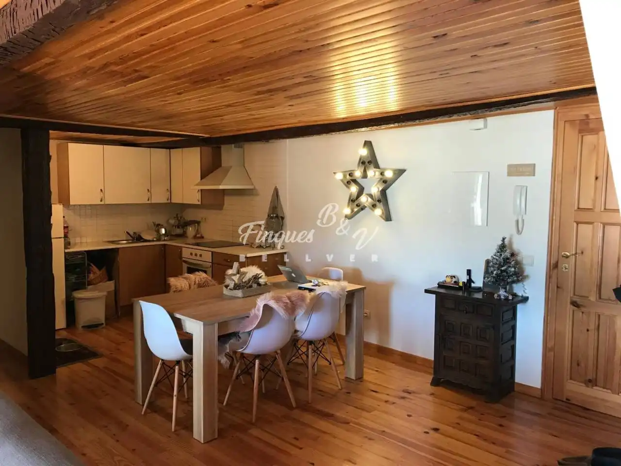 Kitchen of Flat for sale in Bourg - Madame  with Heating, Parquet flooring and Furnished