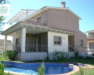 Exterior view of House or chalet for sale in L'Aldea  with Air Conditioner, Private garden and Parquet flooring