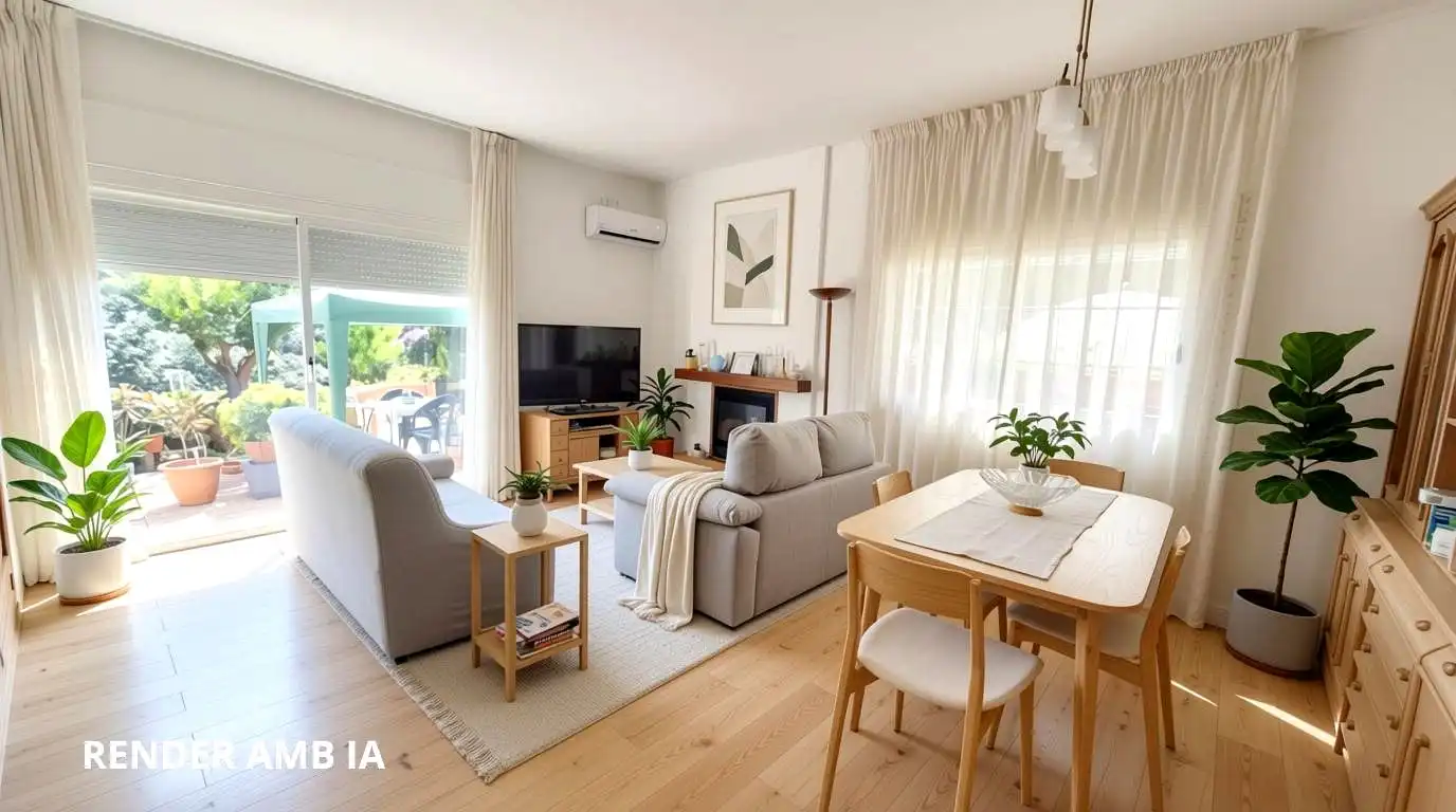 Sala de estar de Casa o chalet en venta en Argentona con Jardín privado y Terraza
