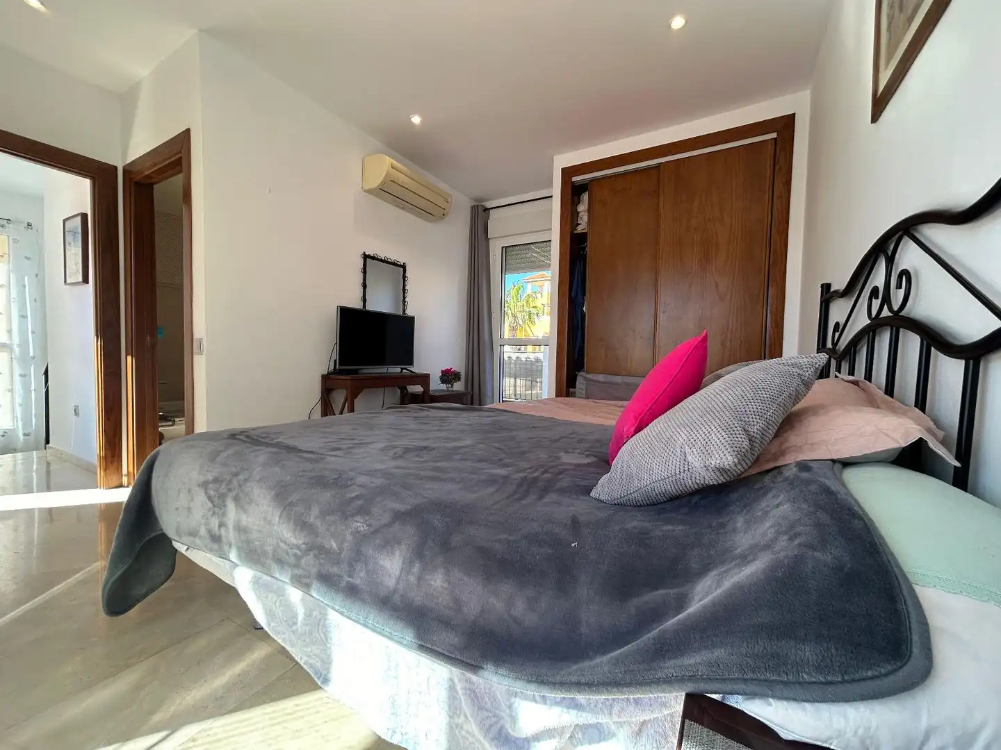 Schlafzimmer von Maisonette zum Verkauf in Vera mit Klimaanlage, Privatgarten und Terrasse
