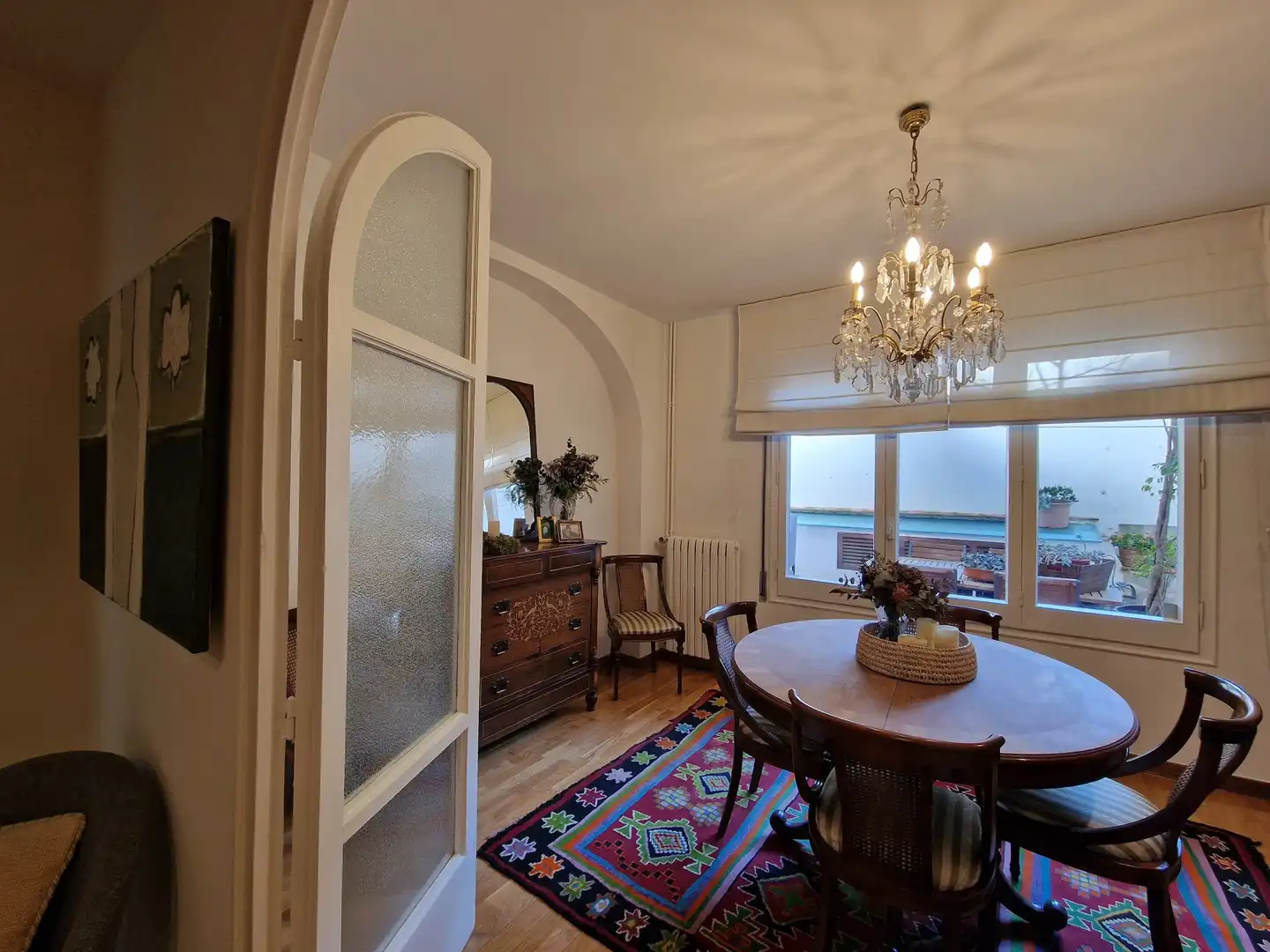 Dining room of Flat for sale in Girona  with Air Conditioner, Heating and Terrace