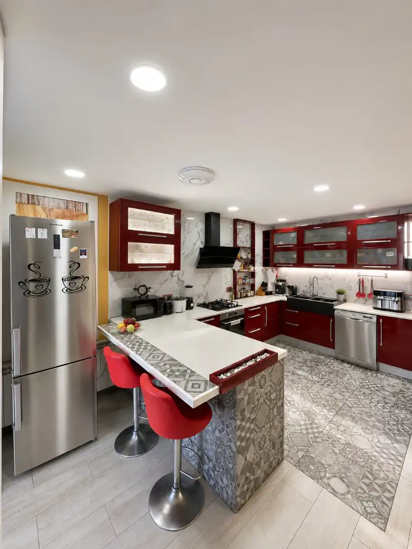 Kitchen of Flat for sale in El Prat de Llobregat  with Air Conditioner, Heating and Terrace