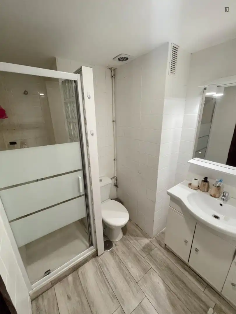 Baño de Apartamento de alquiler en Madrid con Aire acondicionado, Calefacción y Amueblado