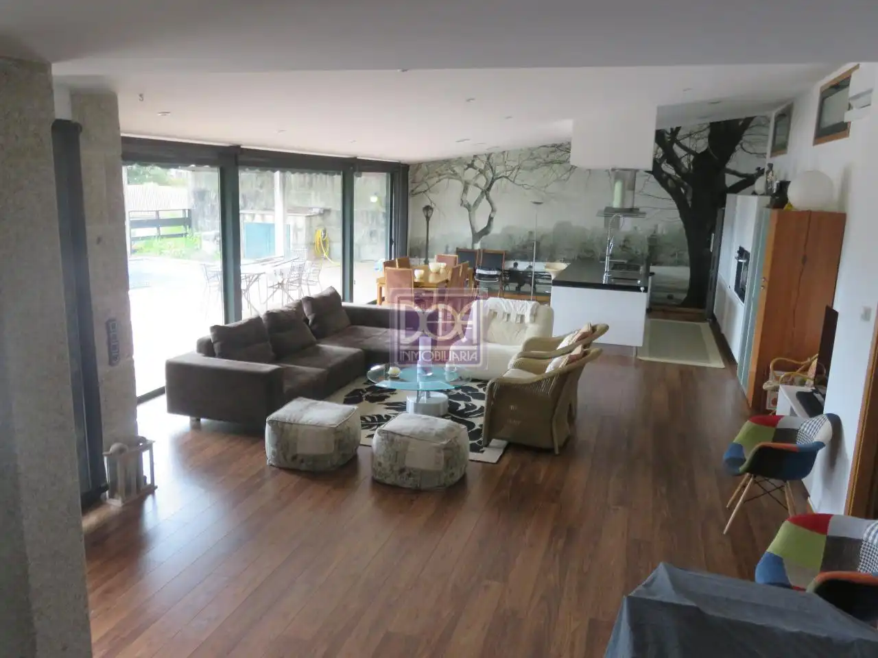Sala d'estar de Casa o xalet en venda en Mondariz-Balneario amb Calefacció, Jardí privat i Terrassa