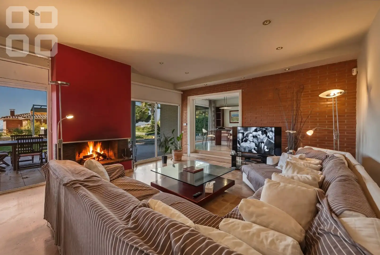 Sala de estar de Casa o chalet en venta en Caldes d'Estrac con Calefacción, Jardín privado y Terraza