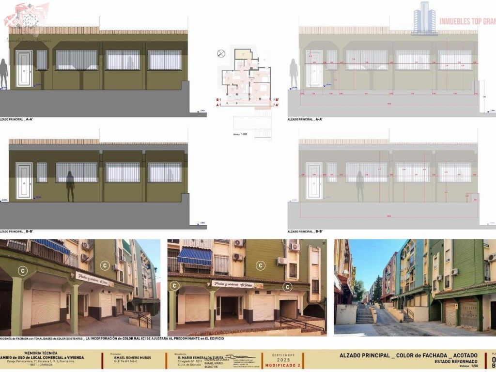 Vista exterior de Local en venda en  Granada Capital