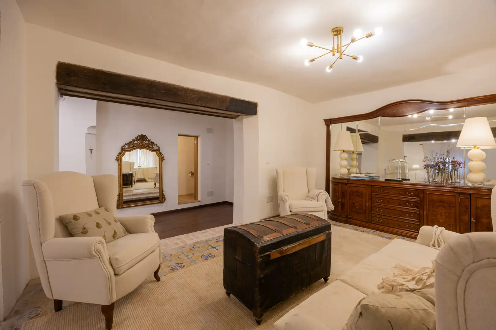 Sala de estar de Casa o chalet en venta en El Puente del Arzobispo con Aire acondicionado, Calefacción y Jardín privado