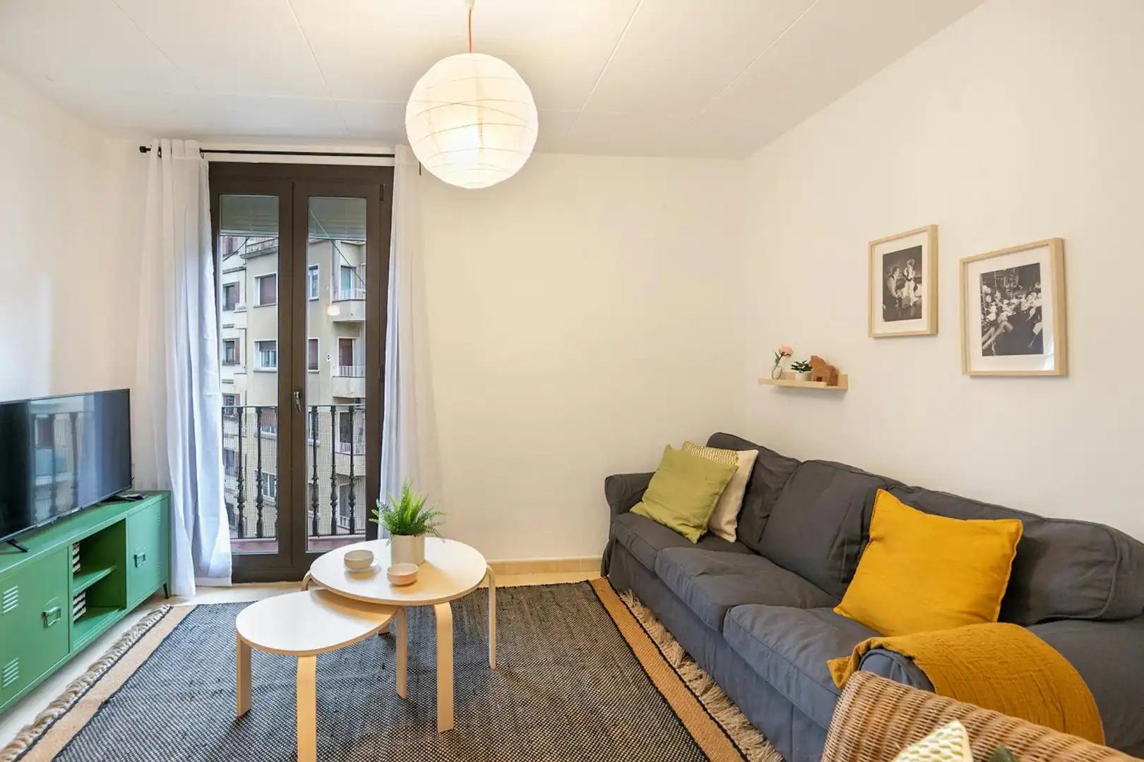 Sala de estar de Piso de alquiler en Barcelona con Calefacción, Amueblado y Lavadora