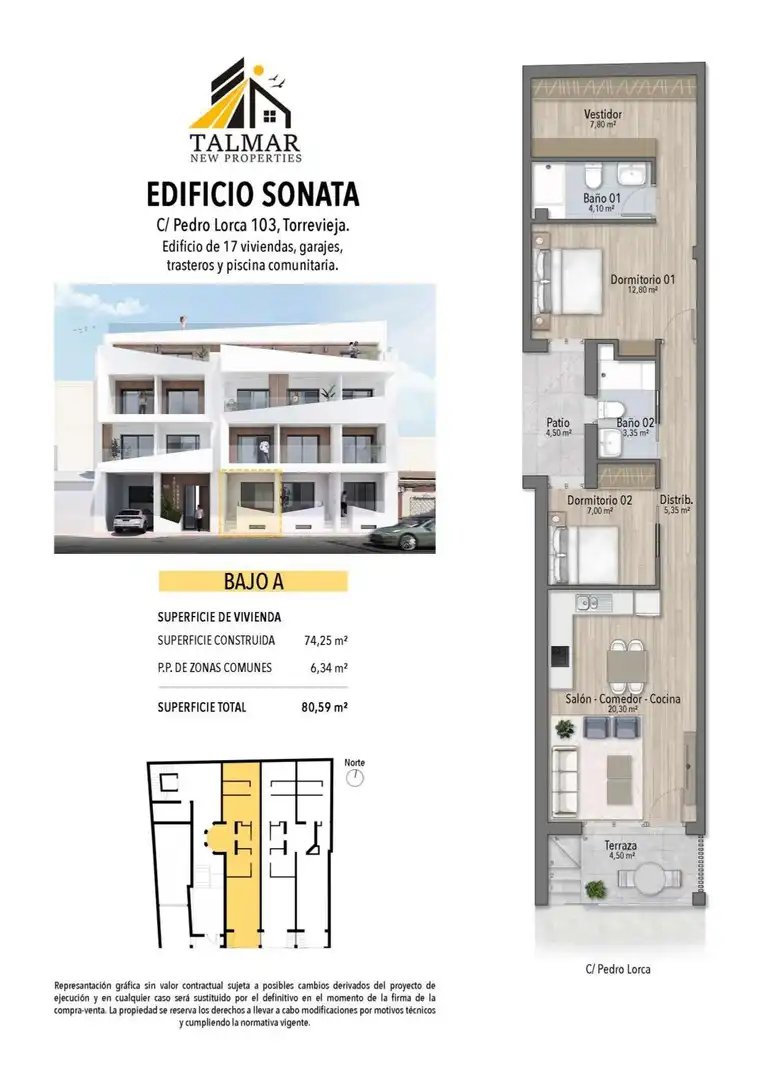 Apartment mit Pool zum Verkauf in Calle Calle de Pedro Lorca, imagen 11